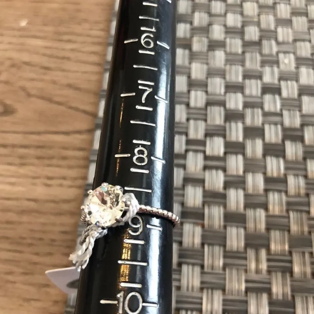 Swarovski authentic Crystals White Rhodium Plated